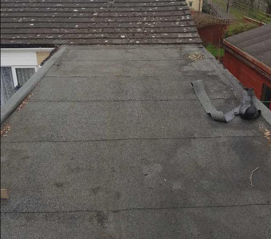 flat roof works before 